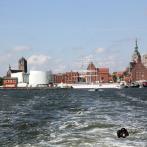 Stralsund - Blick vom Sund auf die Hansestadt